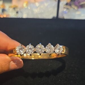 Elegant Gold Filled and And CZ Women's Bracelet